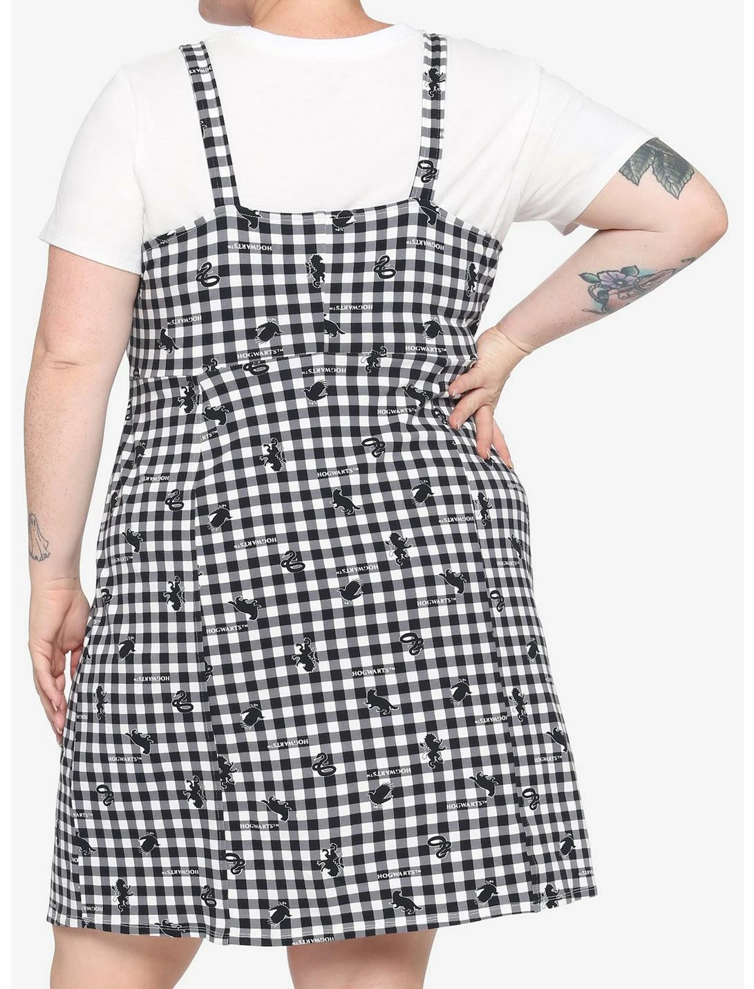 HUNIVERS Harry Potter Plaid Dress Plus Size - Image 3