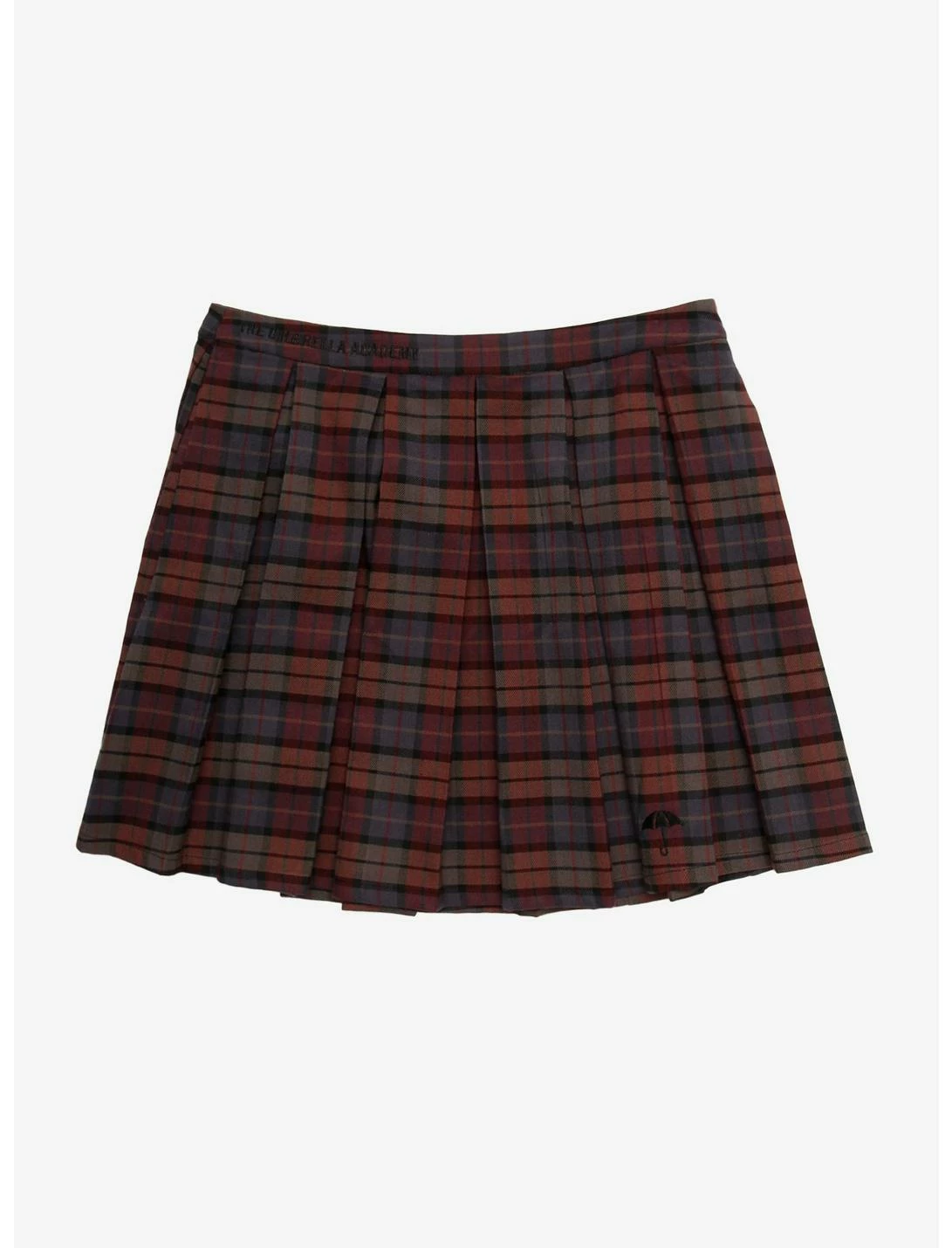 HUNIVERS The Umbrella Academy Plaid Pleated Skirt Plus Size
