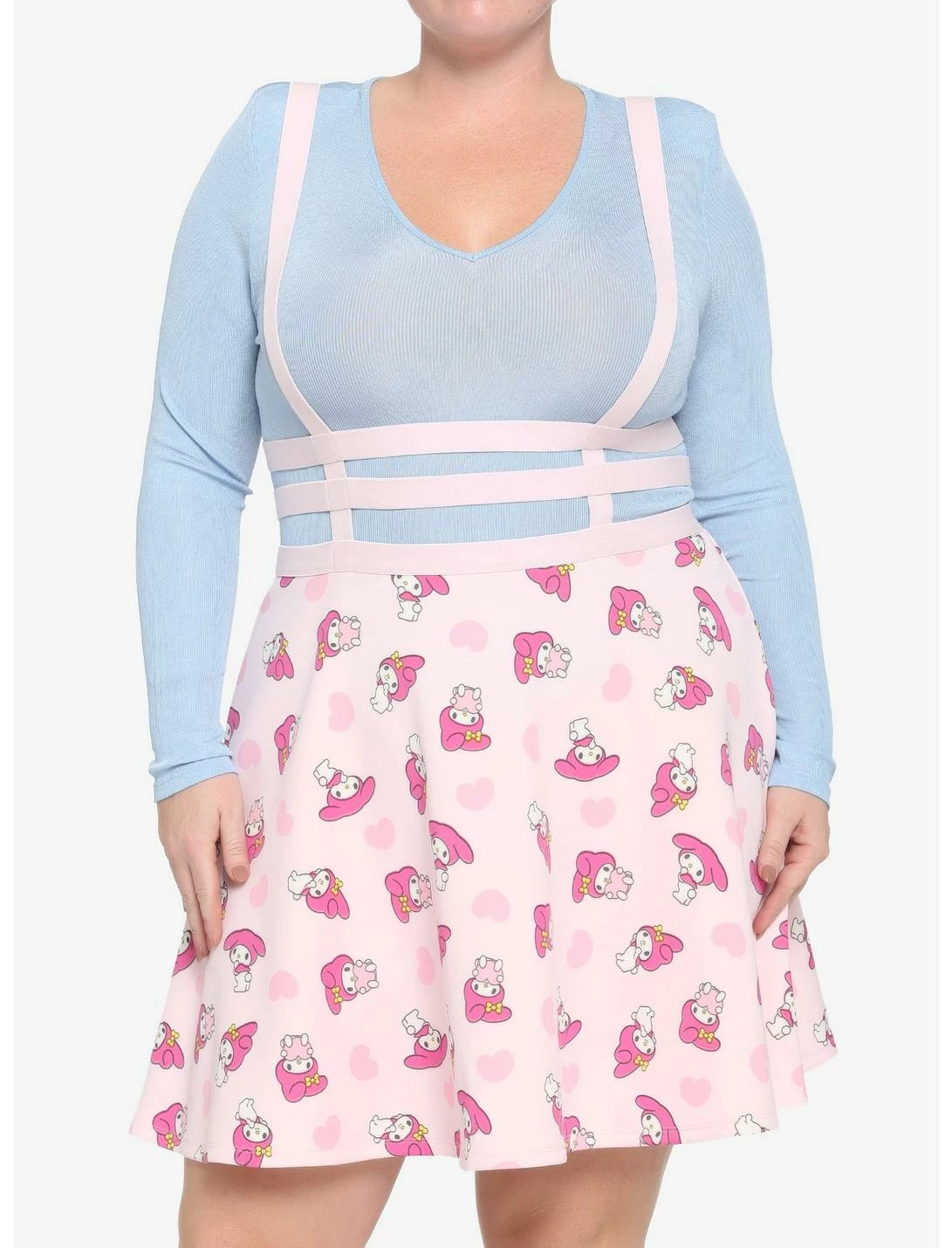 HUNIVERS My Melody Strappy Suspender Skirt Plus Size