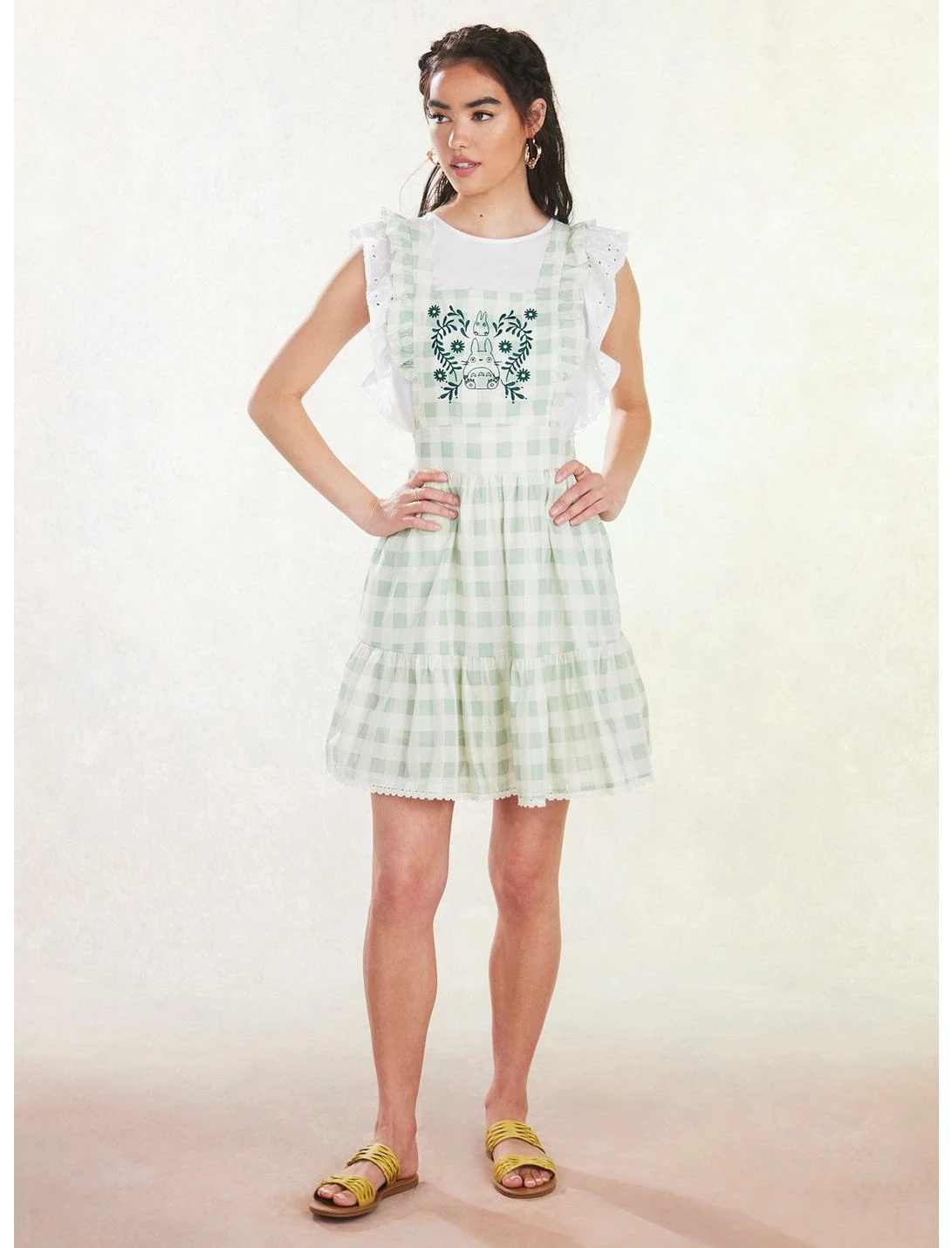 HUNIVERS Her Universe My Neighbor Totoro Gingham Pinafore Skirtall - Image 2