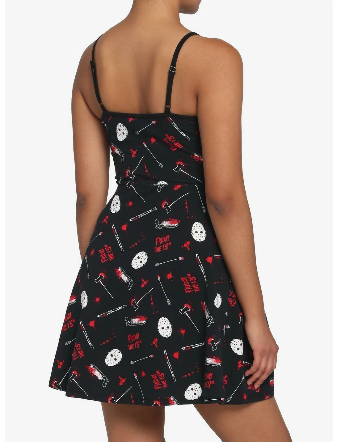 HUNIVERS Friday The 13th Jason Bloody Weapons Strappy Dress - Image 3