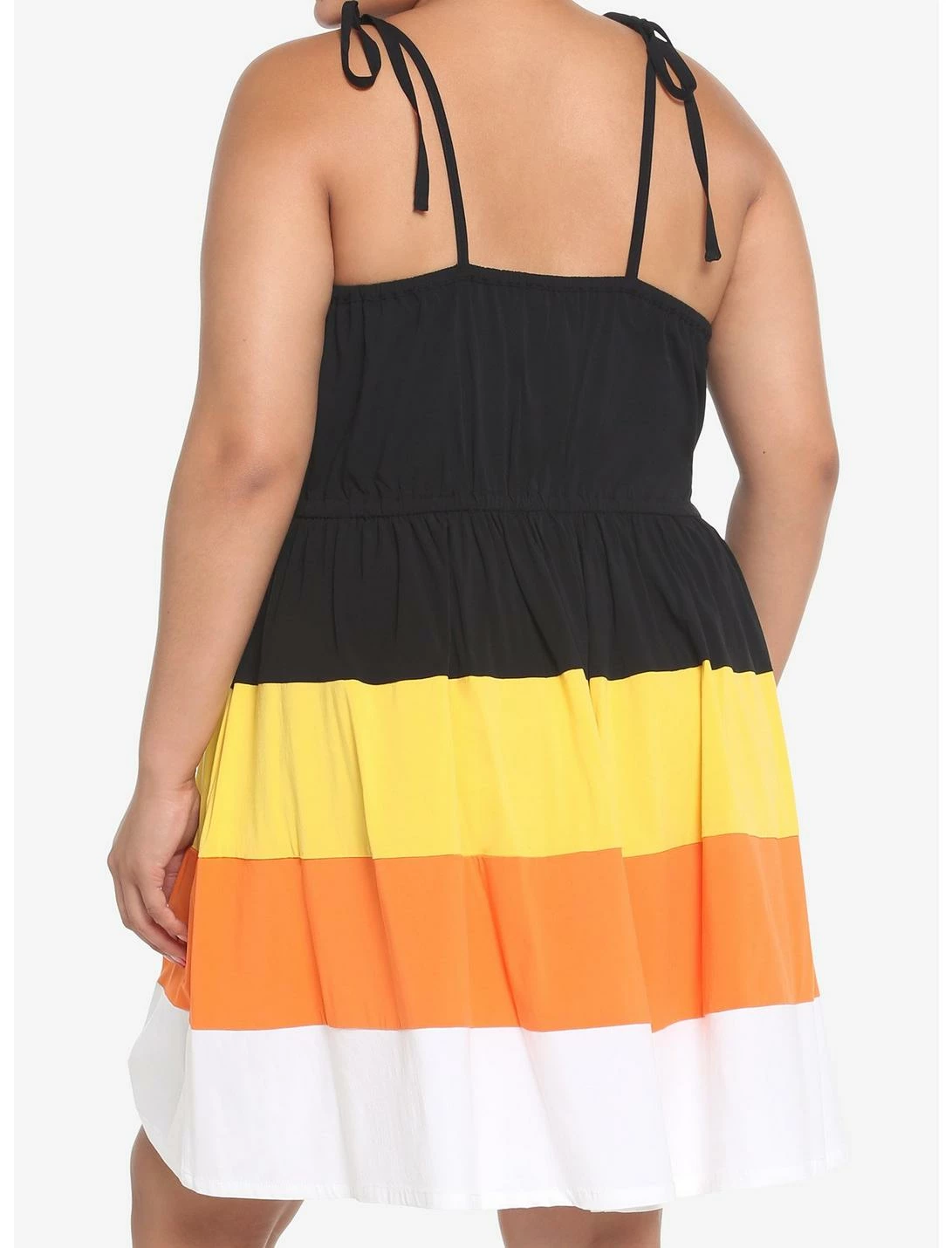 HUNIVERS Candy Corn Tiered Dress Plus Size - Image 3