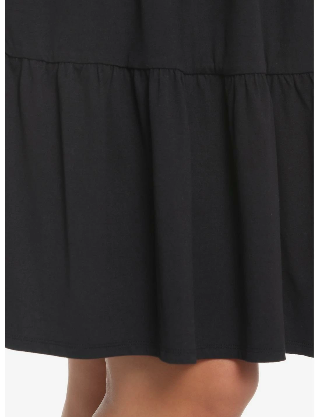 HUNIVERS Black Tiered Long-Sleeve Dress Plus Size - Image 5