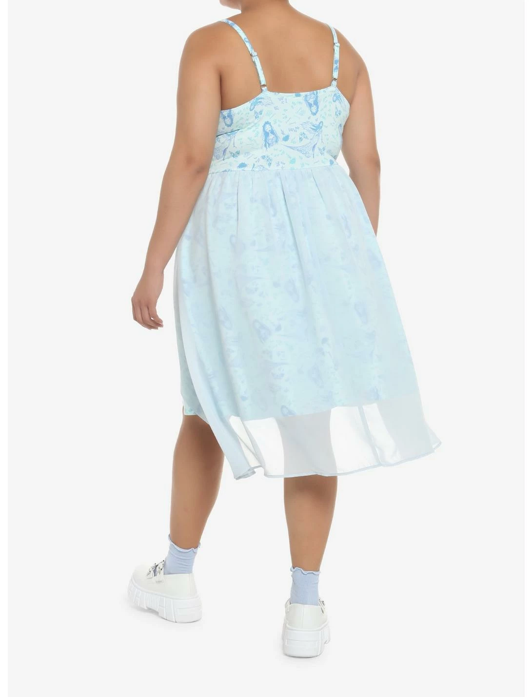 HUNIVERS Corpse Bride Emily Flowy Lace-Up Cami Dress Plus Size - Image 3