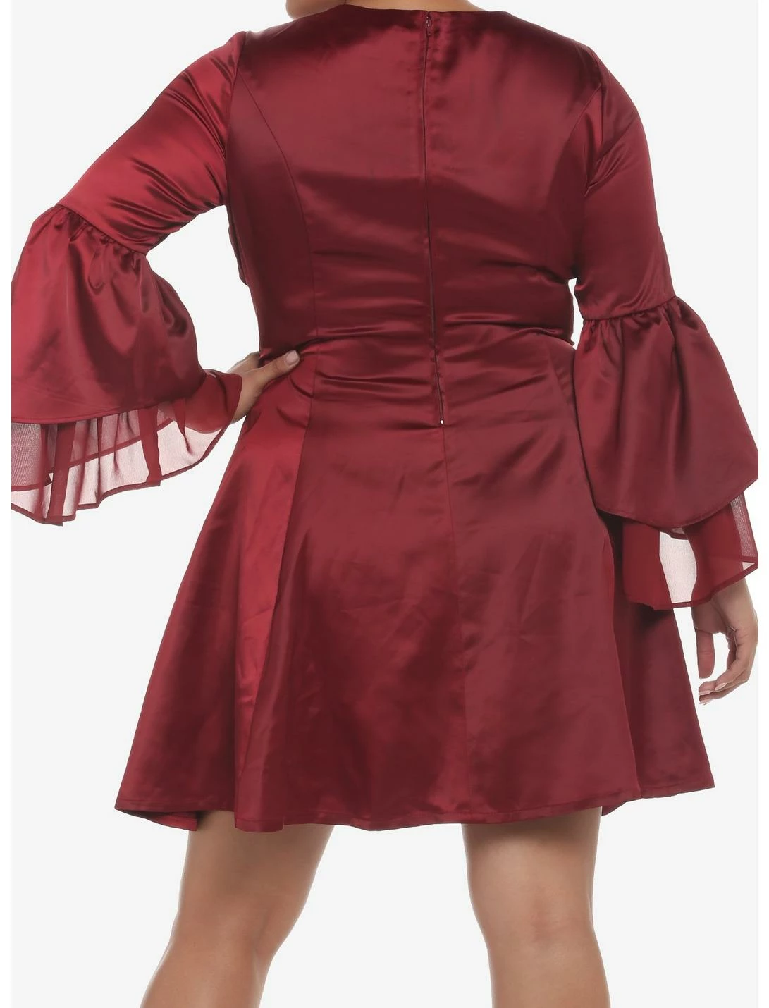 HUNIVERS House Of The Dragon Rhaenyra Targaryen Bell Sleeve Dress Plus Size - Image 3