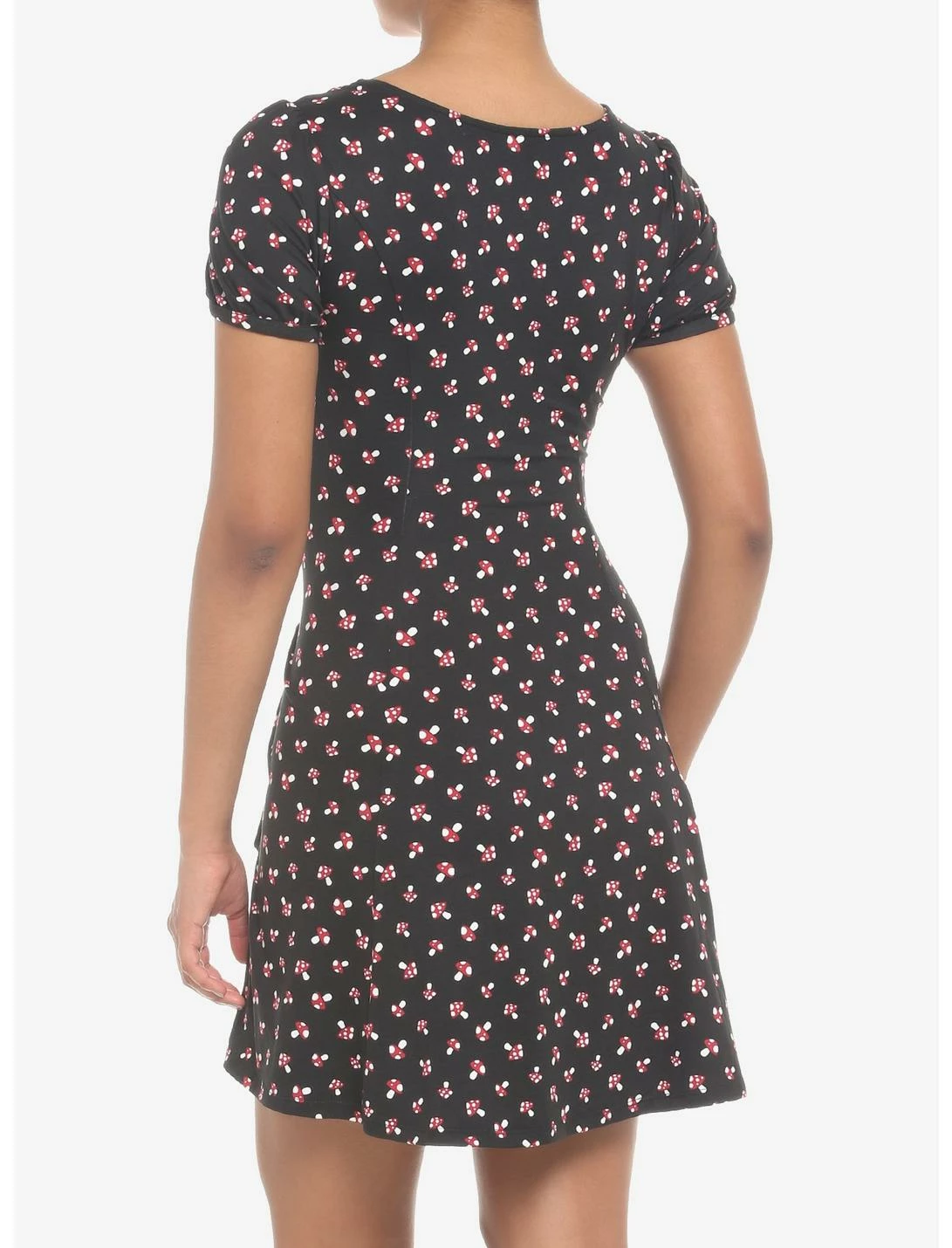 HUNIVERS Black Mushroom Empire Dress - Image 3