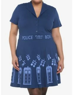 HUNIVERS Her Universe Doctor Who TARDIS Retro Dress Plus Size