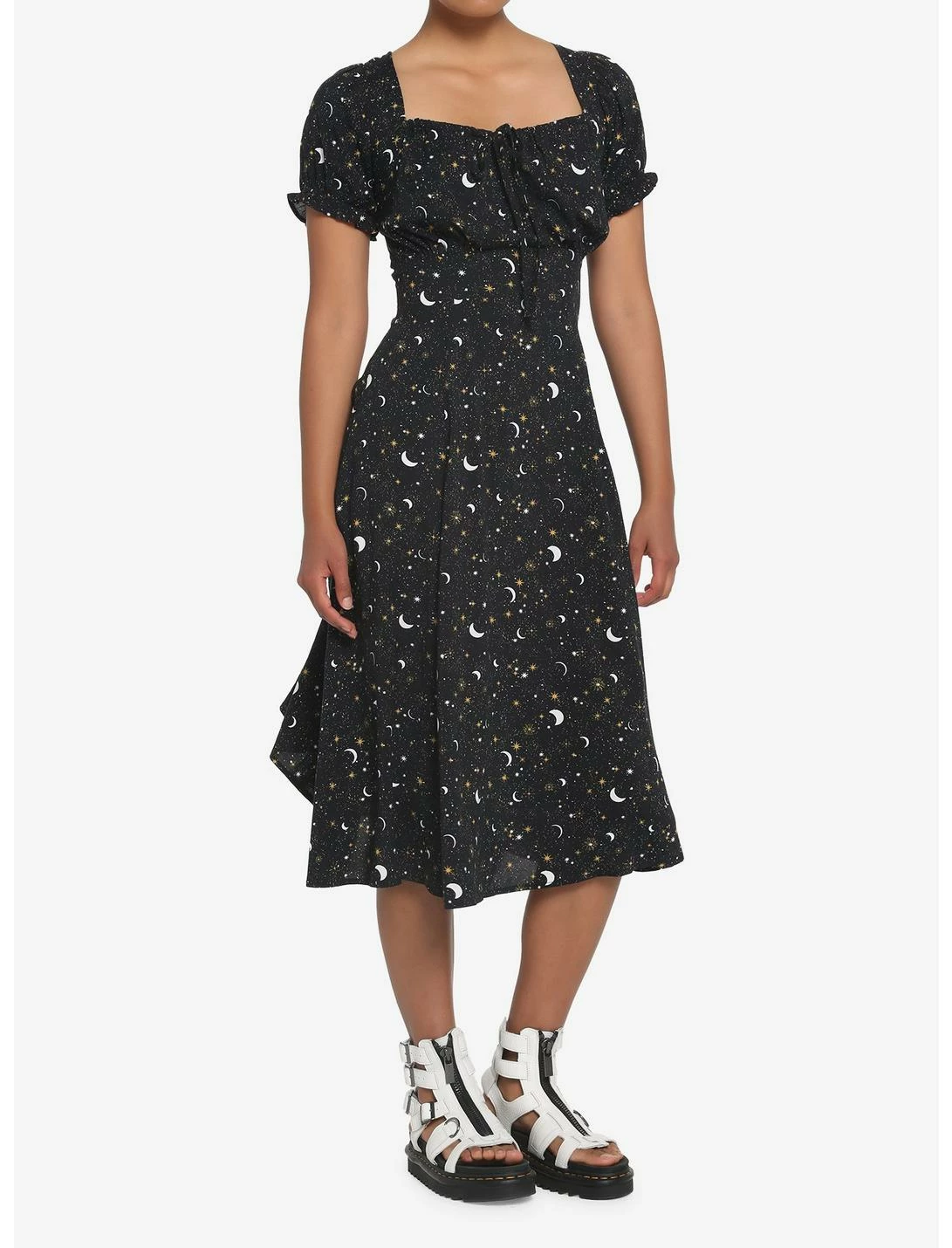 Null Ditsy Celestial Midi Dress - Image 2