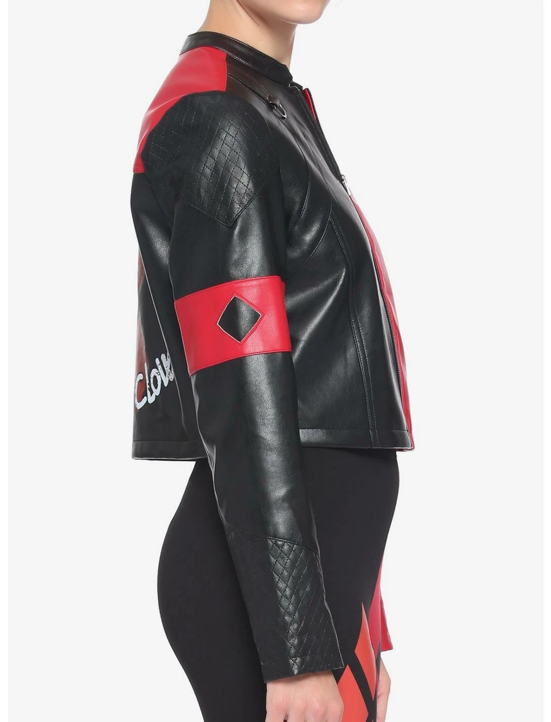 HUNIVERS DC Comics The Suicide Squad Harley Quinn Live Fast Die Clown Jacket - Image 4