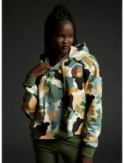 HUNIVERS Her Universe Star Wars Camo Semi-Crop Hoodie Her Universe Exclusive
