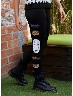 HUNIVERS Studio Ghibli No-Face Food Leggings