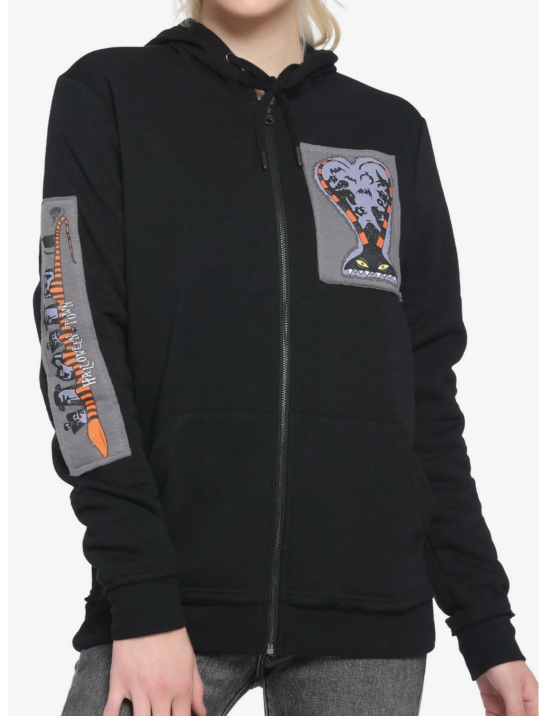 HUNIVERS The Nightmare Before Christmas Patches Zip-Up Hoodie - Image 2