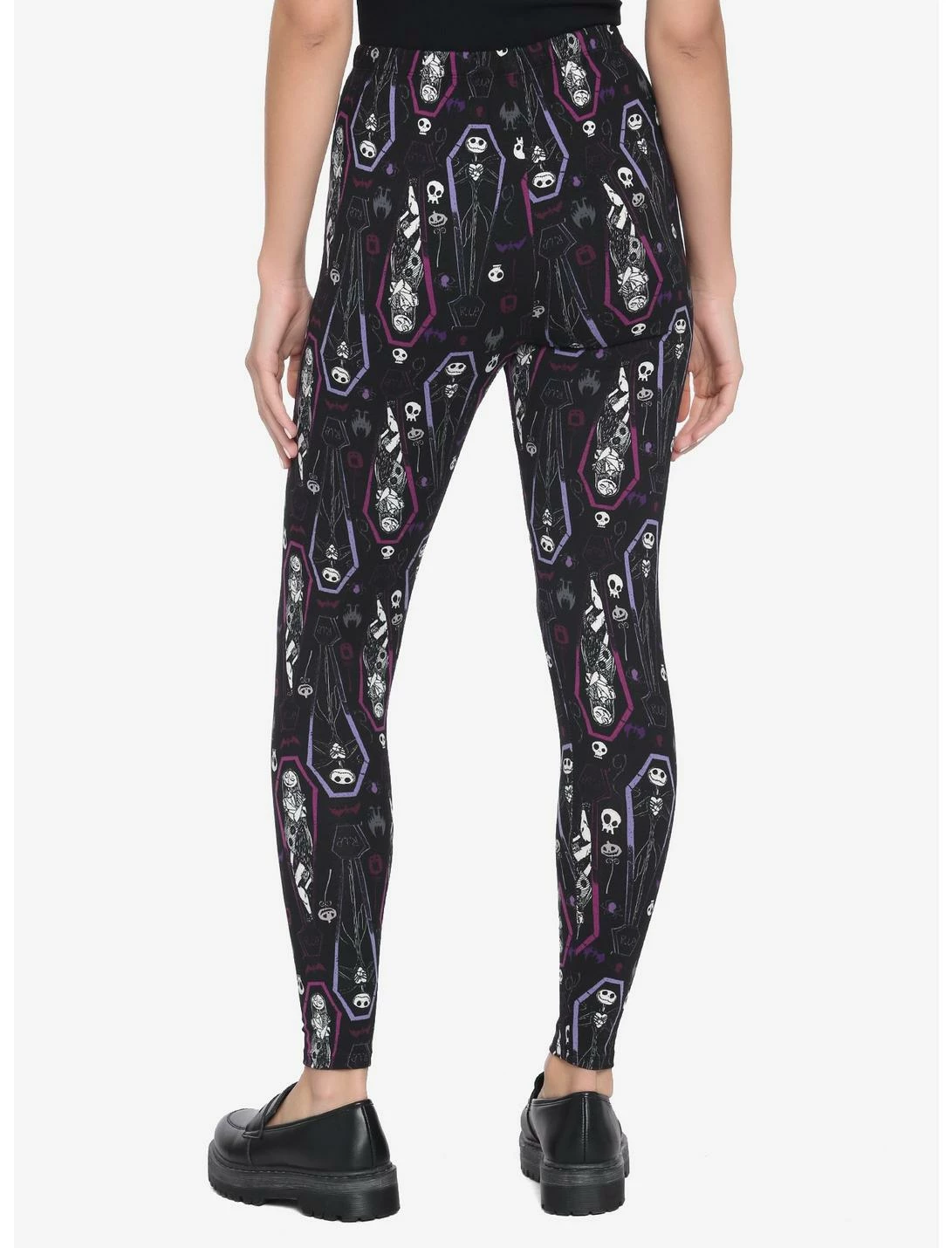 HUNIVERS The Nightmare Before Christmas Jack & Sally Coffin Leggings - Image 2