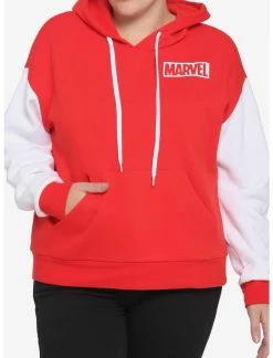 HUNIVERS Her Universe Marvel Color-Block Hoodie Plus Size