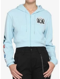 Bioworld My Hero Academia Light Blue U.A. High Crop Hoodie