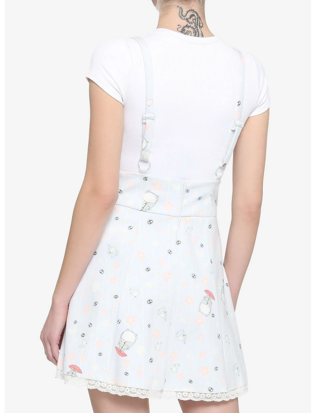 HUNIVERS Her Universe Studio Ghibli My Neighbor Totoro Cherry Blossoms Lace-Up Suspender Skirt - Image 3