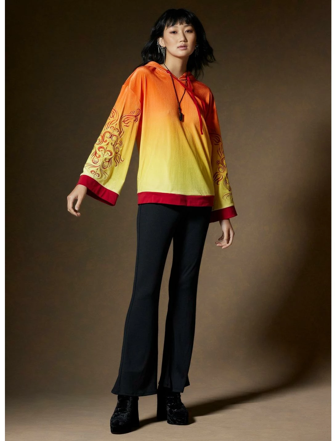 HUNIVERS Her Universe Star Wars Padme Handmaiden Bell Sleeve Hoodie - Image 2