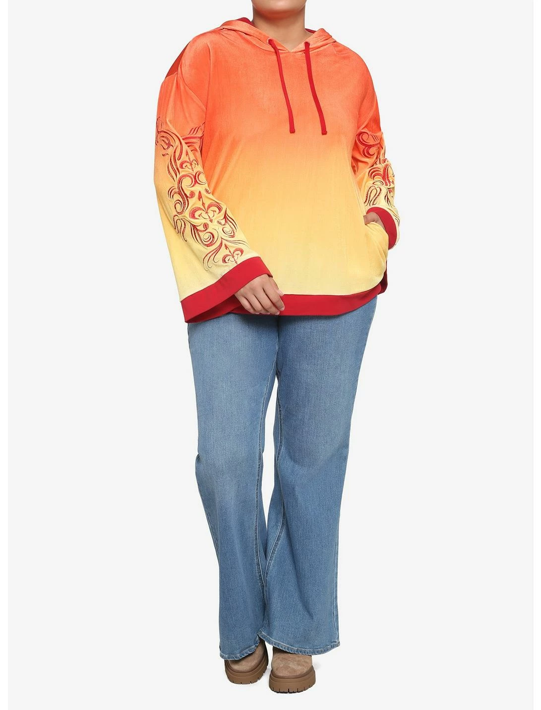 HUNIVERS Her Universe Star Wars Padme Handmaiden Bell Sleeve Hoodie Plus-Size - Image 2