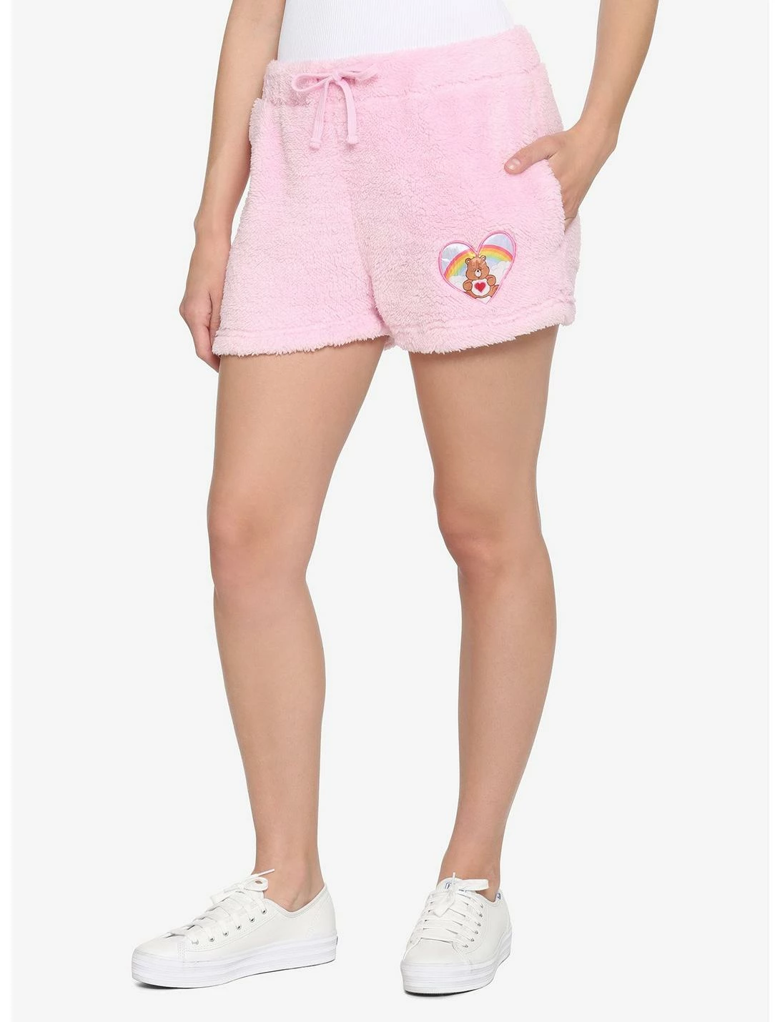 HUNIVERS Care Bears Tenderheart Bear Fuzzy Lounge Shorts