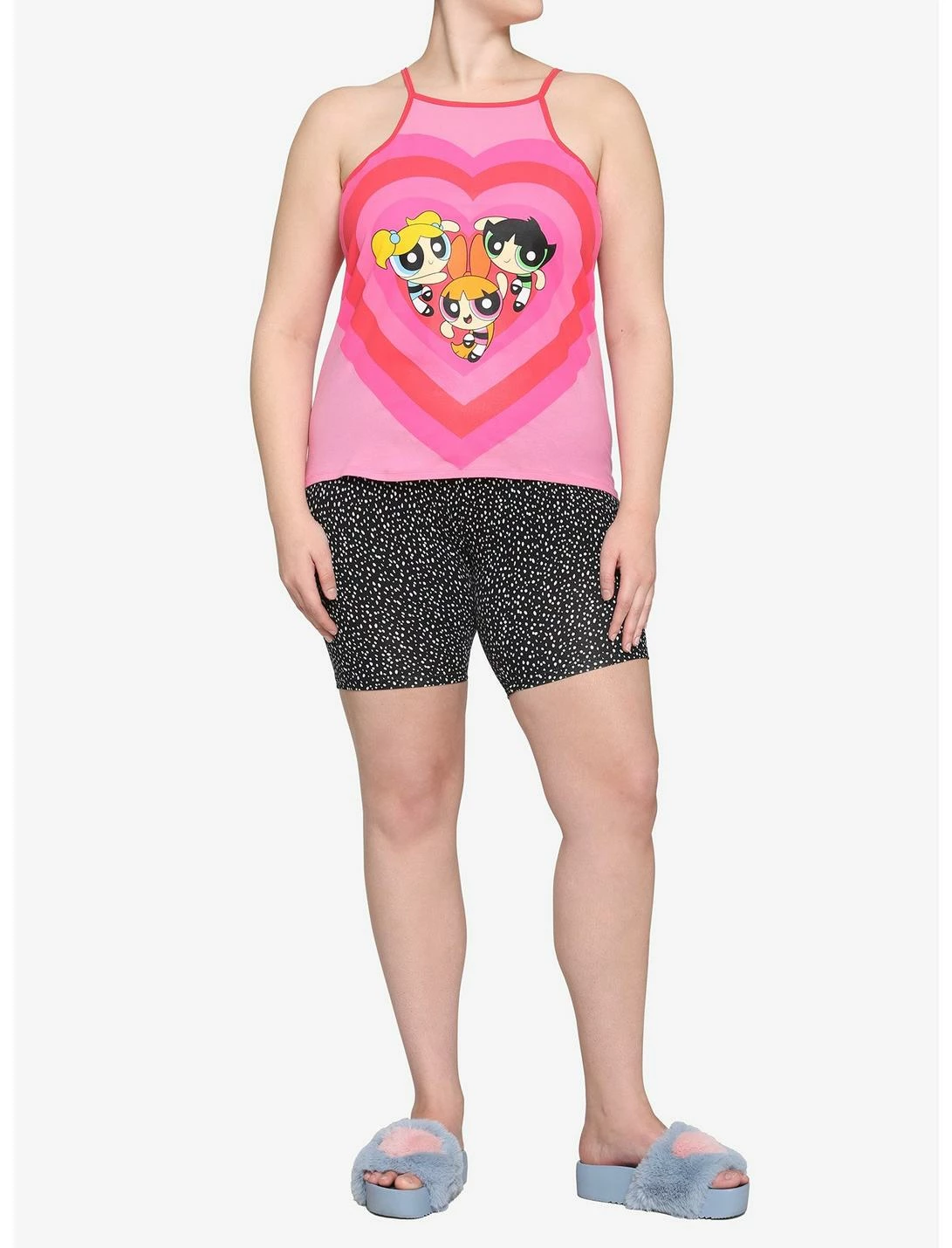 HUNIVERS The Powerpuff Girls Heart Trio Cami Plus Size - Image 2