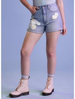 HUNIVERS Cinnamoroll Flowers Mom Shorts