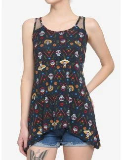 HUNIVERS Disney Pixar Coco Shark Bite Tank Top