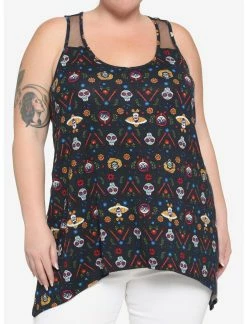 HUNIVERS Disney Pixar Coco Shark Bite Tank Top Plus Size