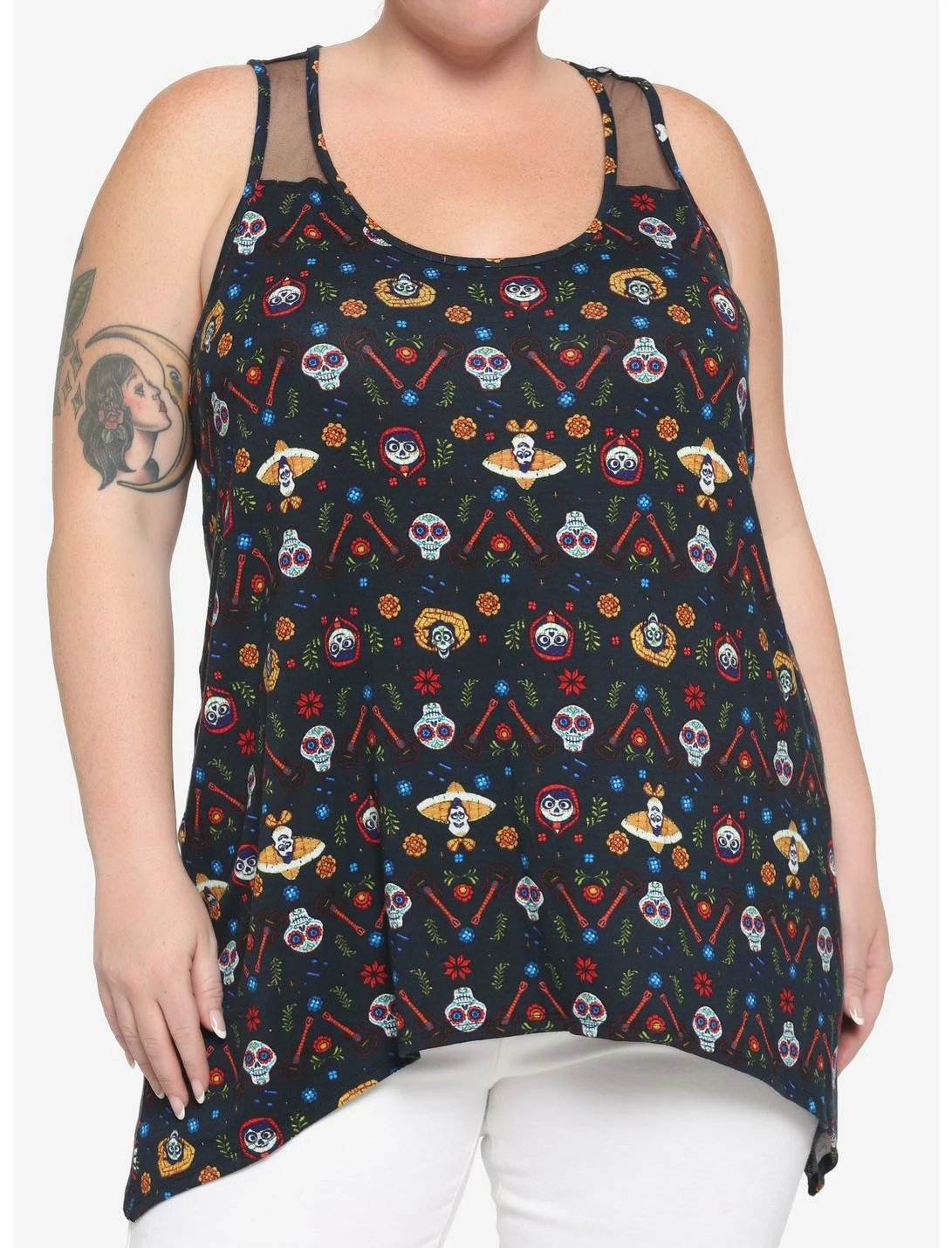 HUNIVERS Disney Pixar Coco Shark Bite Tank Top Plus Size