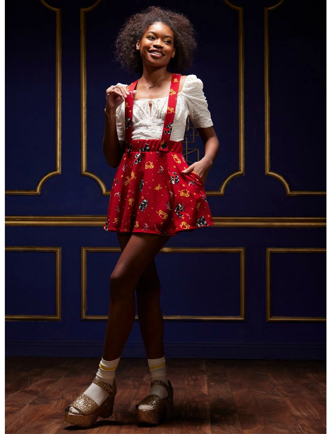 HUNIVERS Fantastic Beasts: The Secrets Of Dumbledore Niffler Suspender Skirt - Image 2