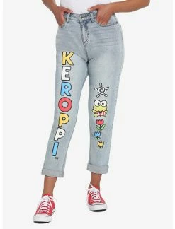 HUNIVERS Keroppi Name Mom Jeans