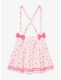HUNIVERS Hello Kitty Puffy Bow Suspender Skirt Plus Size