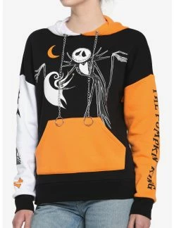 HUNIVERS The Nightmare Before Christmas Color-Block Hoodie