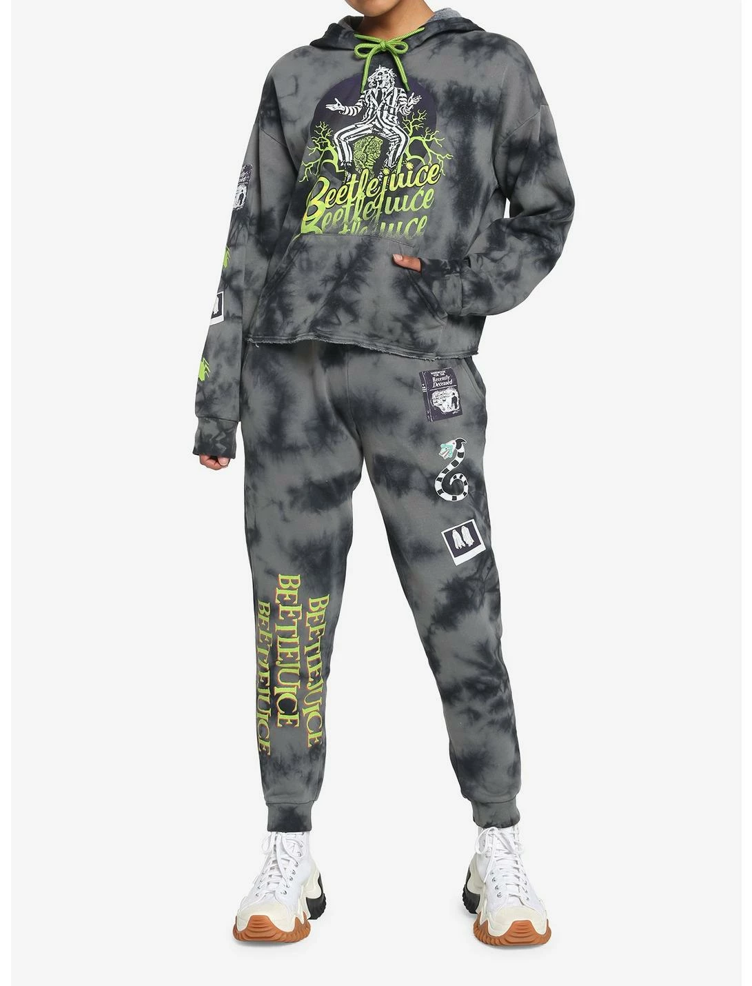 HUNIVERS Beetlejuice Icons Tie-Dye Sweatpants - Image 2