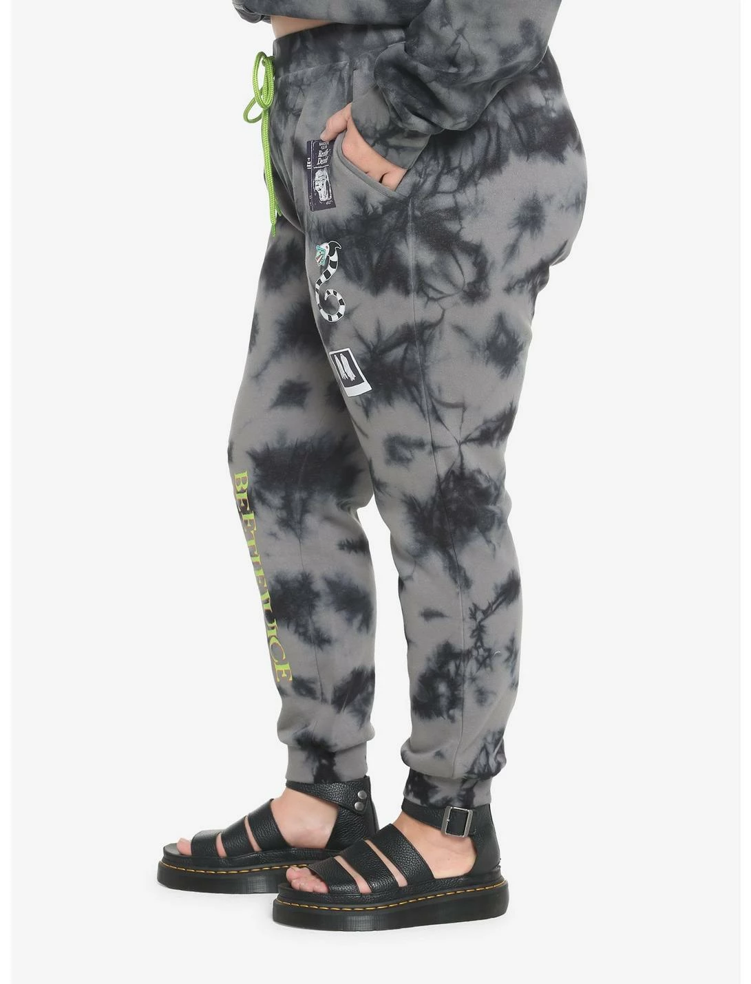 HUNIVERS Beetlejuice Icons Tie-Dye Sweatpants Plus Size - Image 4