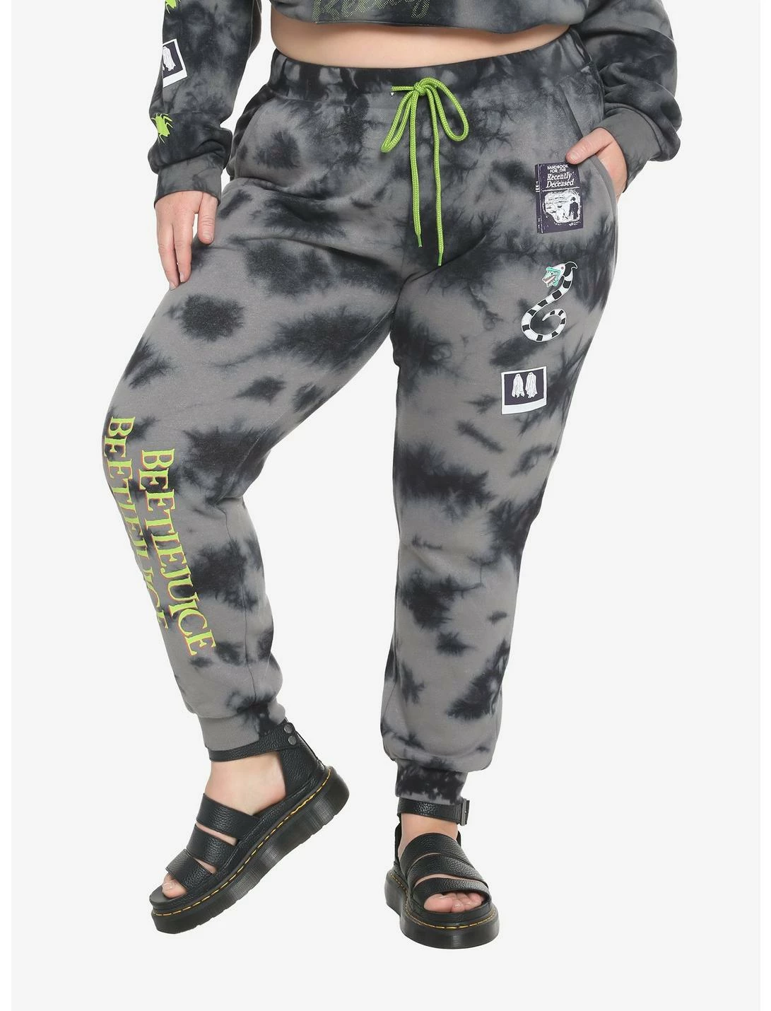 HUNIVERS Beetlejuice Icons Tie-Dye Sweatpants Plus Size