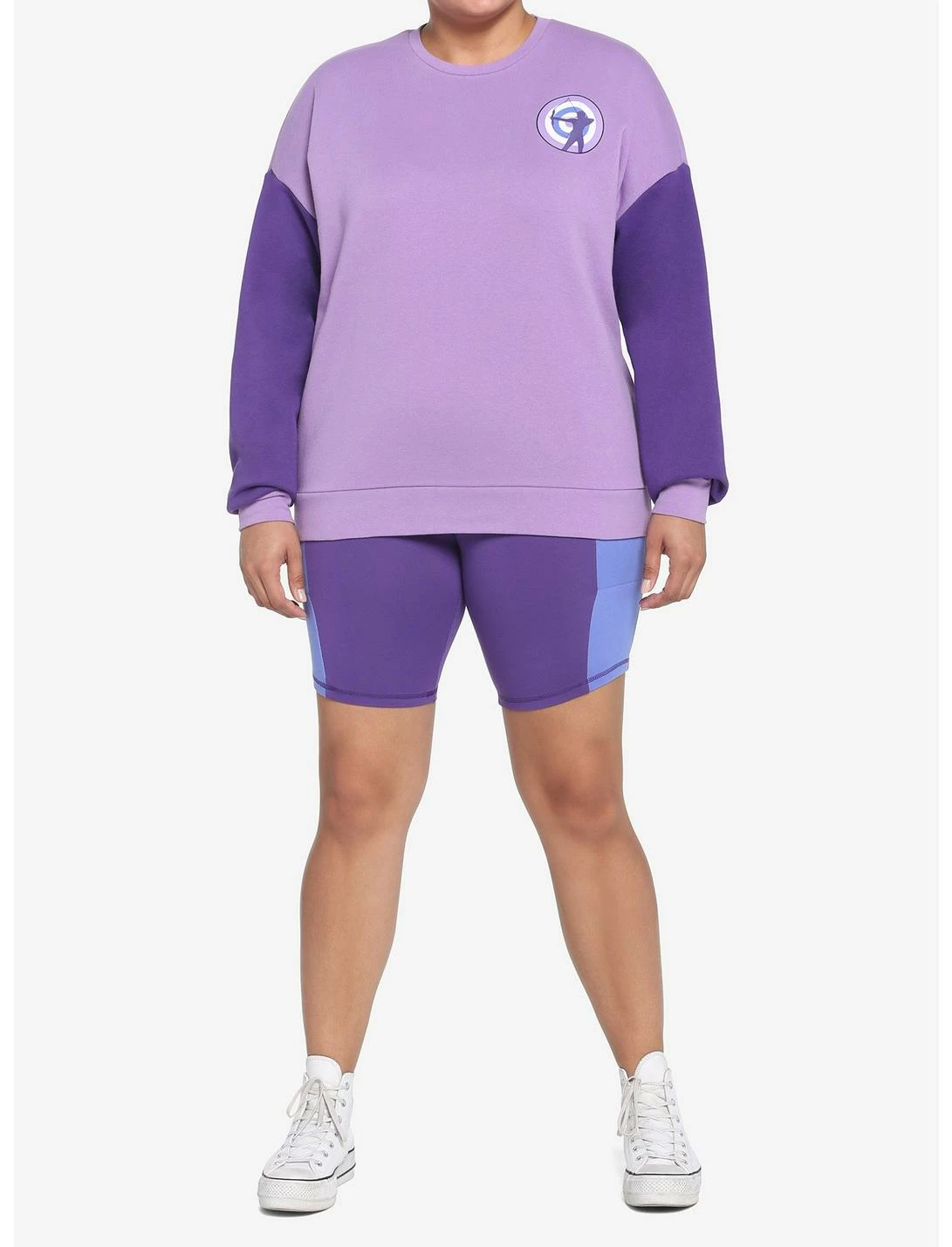 HUNIVERS Her Universe Marvel Hawkeye Kate Bishop Bike Shorts Plus Size - Image 2