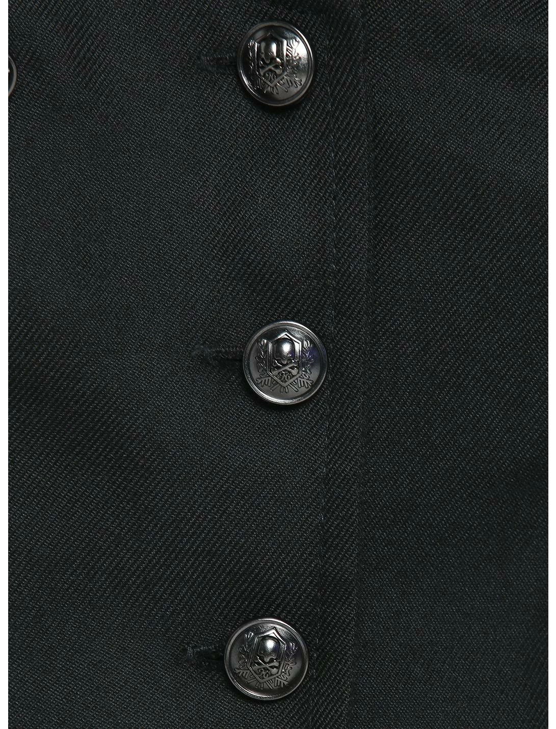 HUNIVERS Black Double-Breasted Girls Vest - Image 4