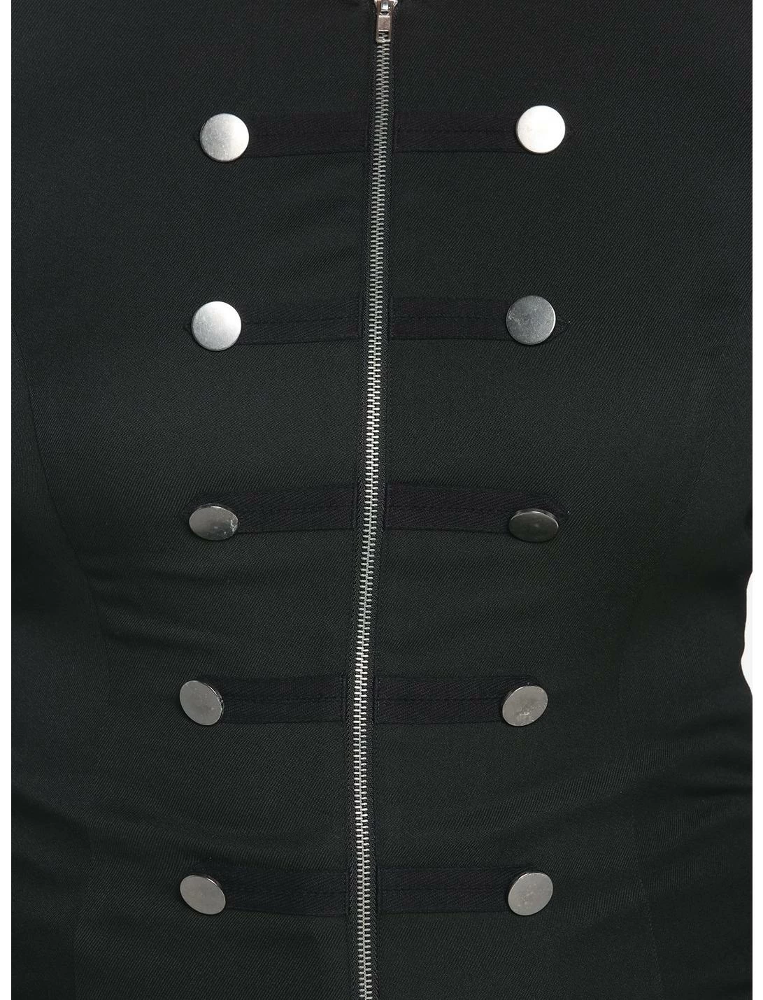 HUNIVERS Black Military Jacket Plus Size - Image 4