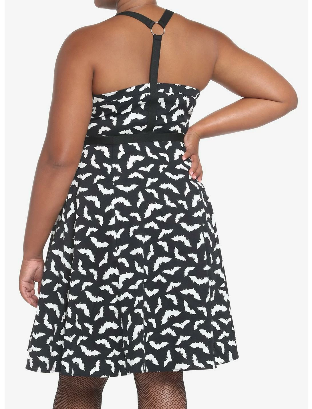 HUNIVERS Bats Retro Dress Plus Size - Image 3
