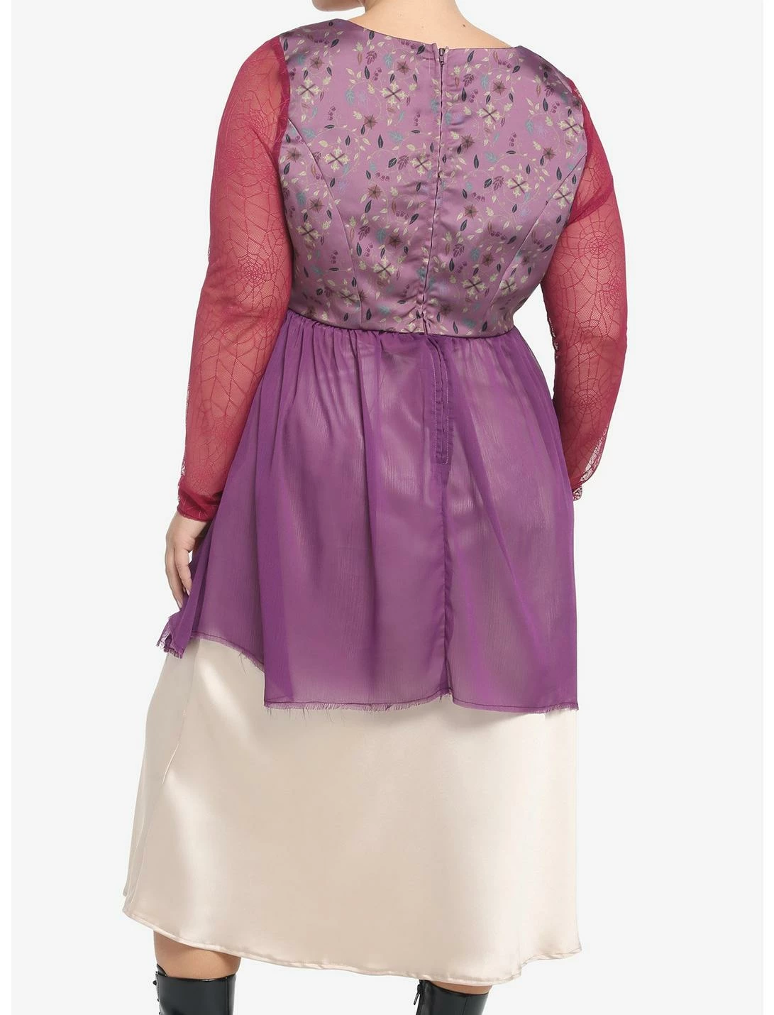 HUNIVERS Her Universe Disney Hocus Pocus Sarah Peplum Long-Sleeve Top Plus Size - Image 3