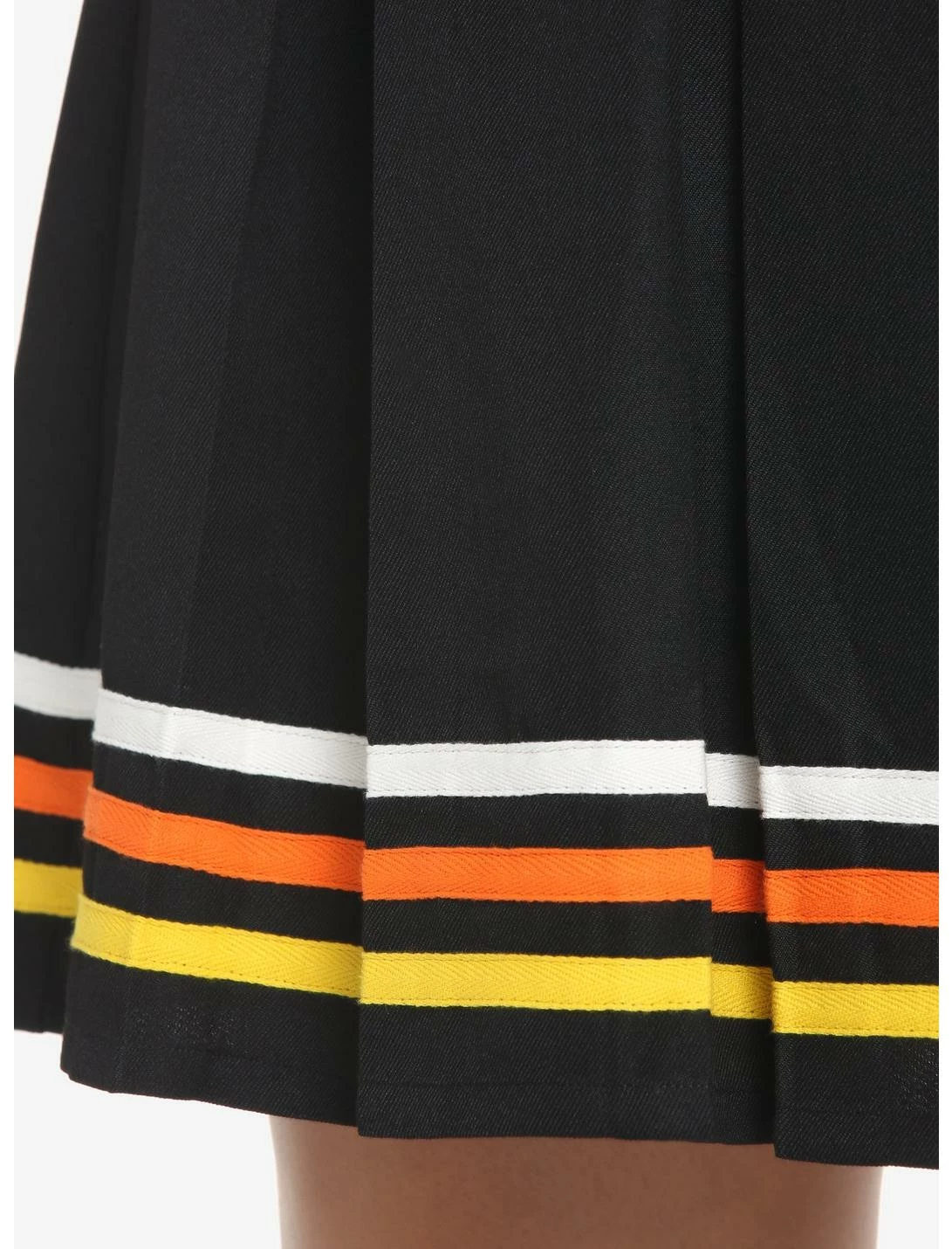 HUNIVERS Candy Corn Stripe Pleated Skirt Plus Size - Image 3