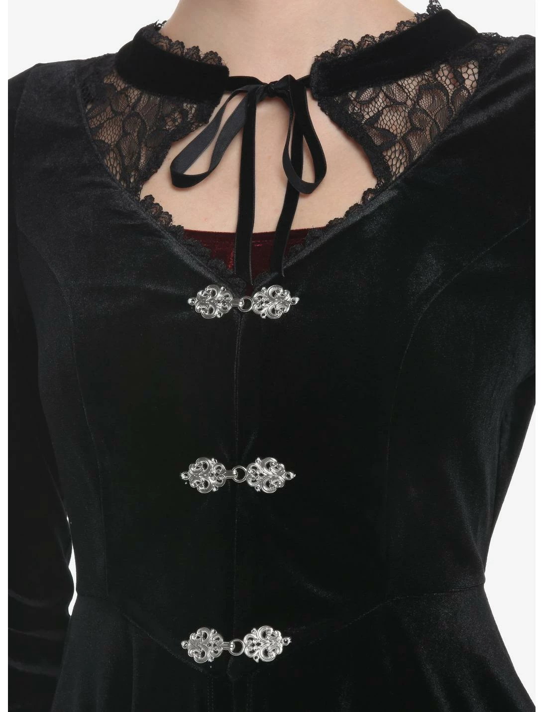 HUNIVERS Black Velvet Hi-Low Jacket - Image 4