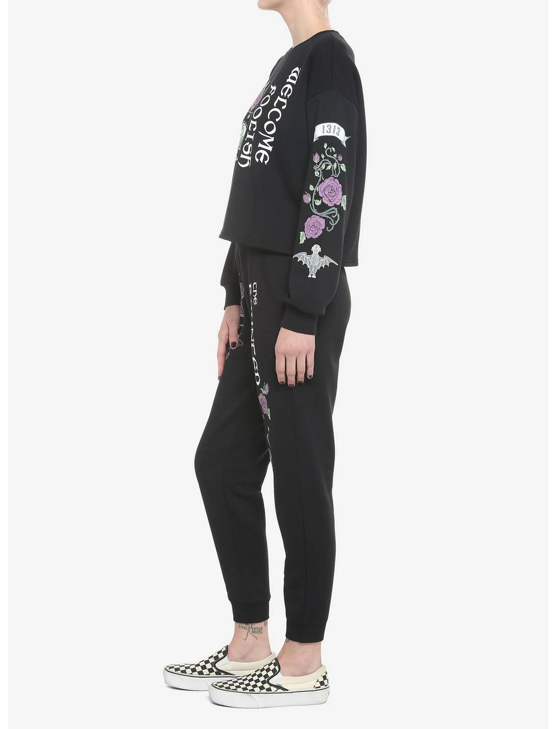 HUNIVERS Her Universe Disney The Haunted Mansion Madame Leota Crop Sweatshirt - Image 4