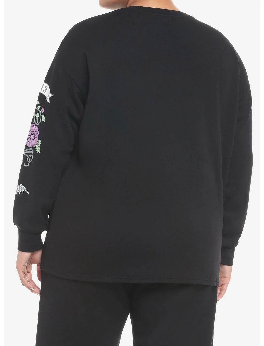 HUNIVERS Her Universe Disney The Haunted Mansion Madame Leota Crop Sweatshirt Plus Size - Image 3
