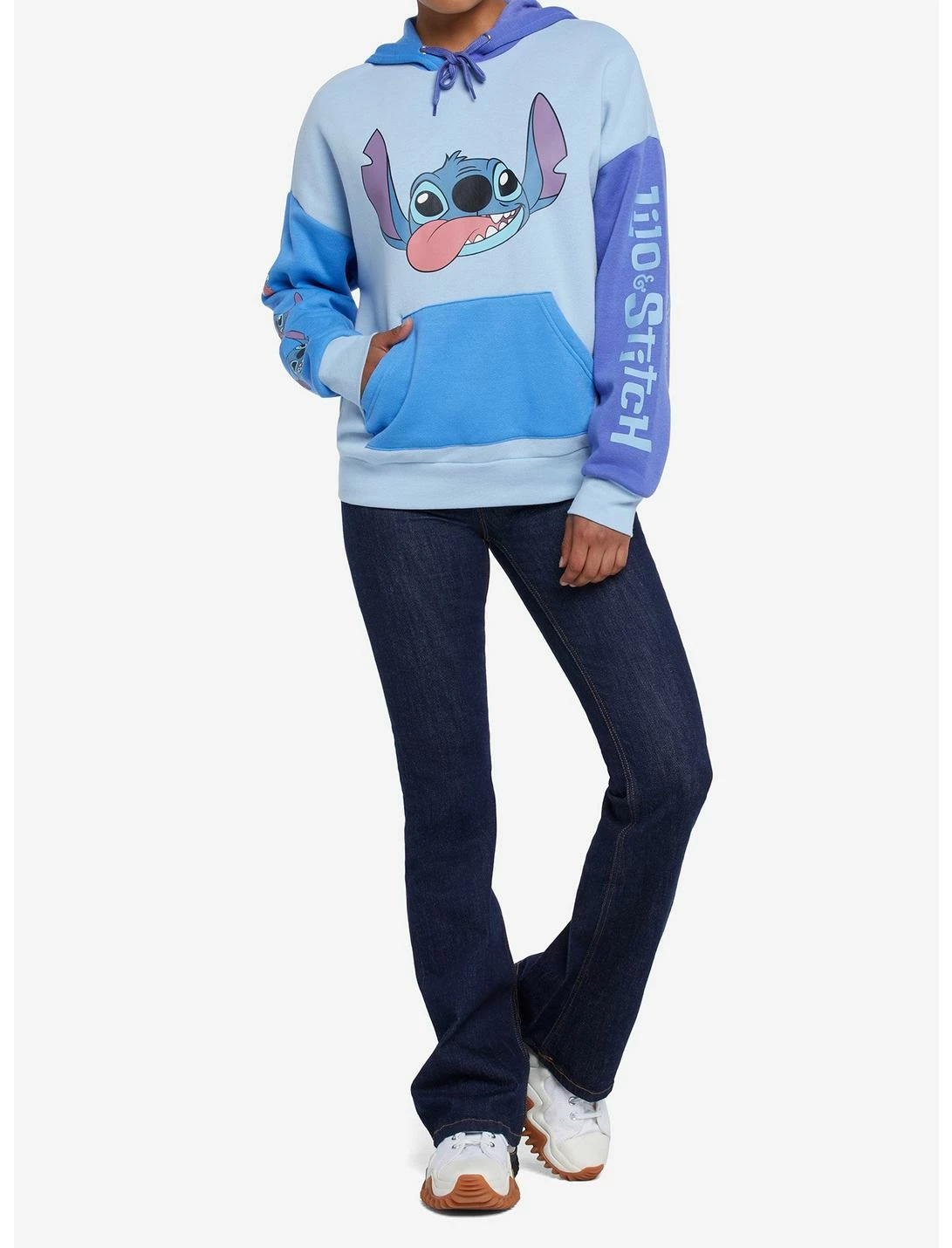 HUNIVERS Disney Lilo & Stitch Color-Block Hoodie - Image 2