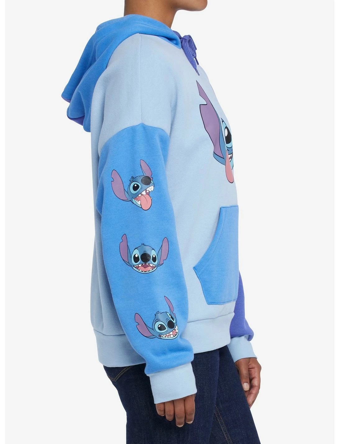 HUNIVERS Disney Lilo & Stitch Color-Block Hoodie - Image 4