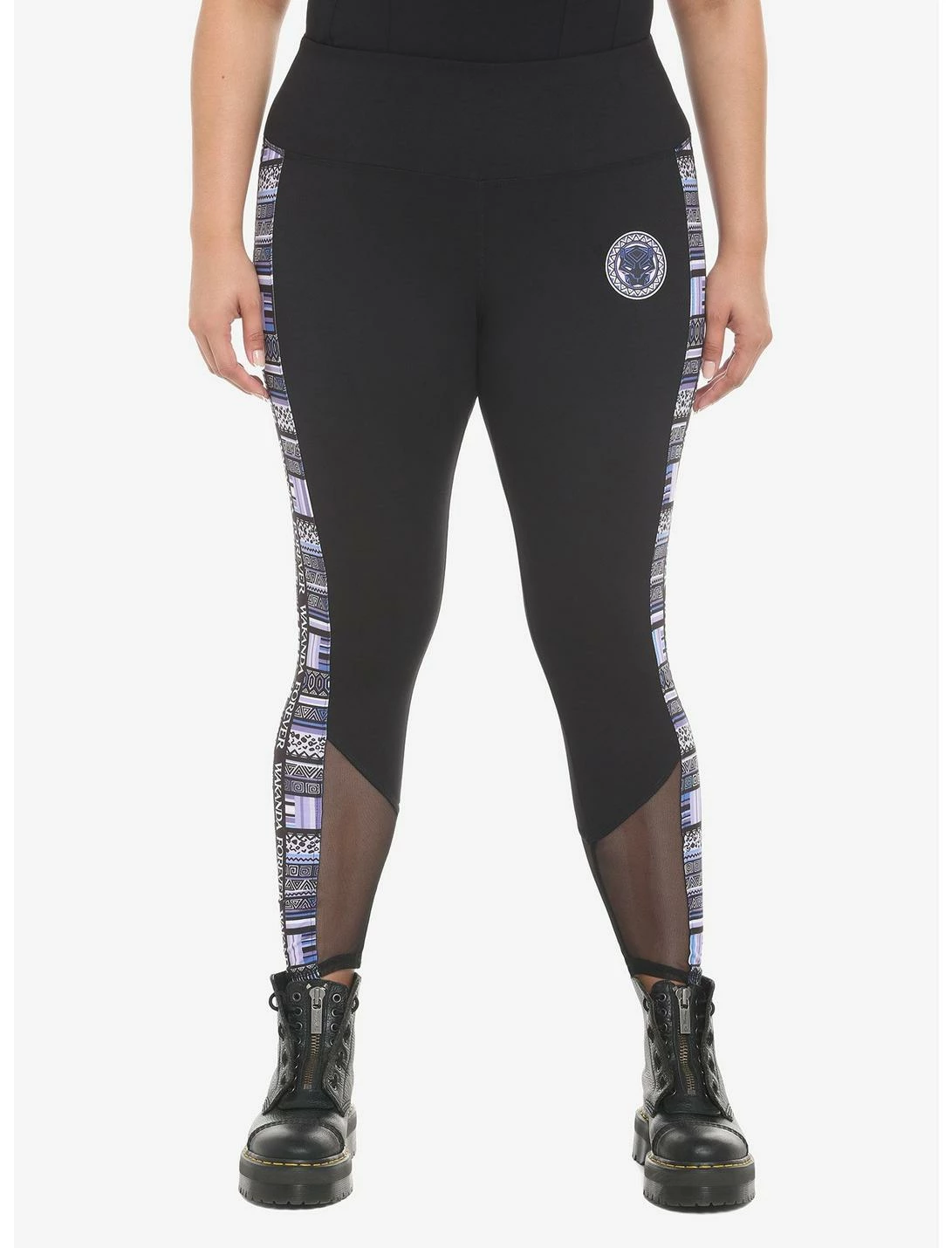 HUNIVERS Her Universe Marvel Black Panther: Wakanda Forever Geometric Stripe Leggings Plus Size