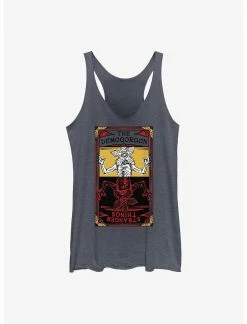 Null Stranger Things Demogorgon Fate Card Womens Tank Top