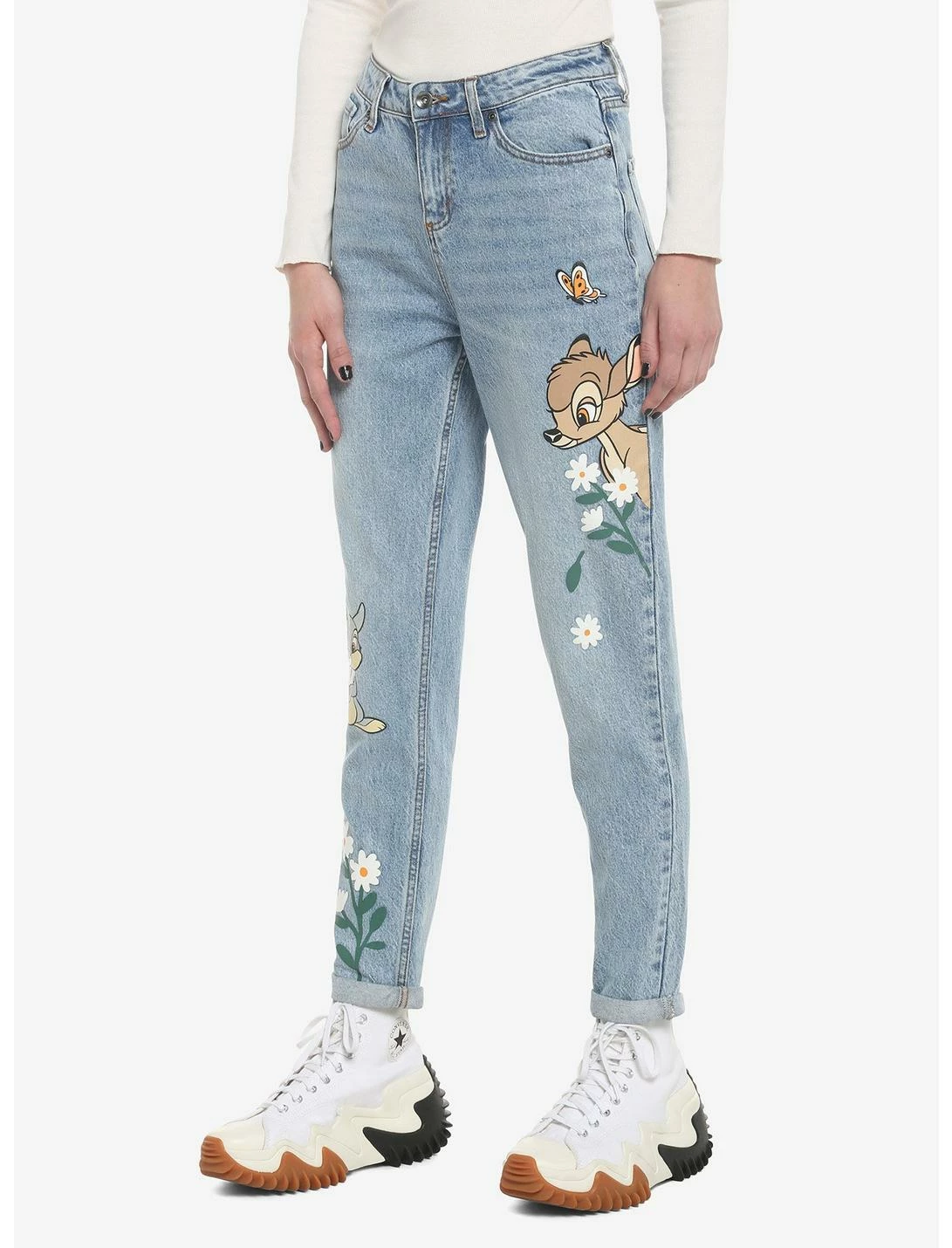 HUNIVERS Disney Bambi & Thumper Mom Jeans - Image 3