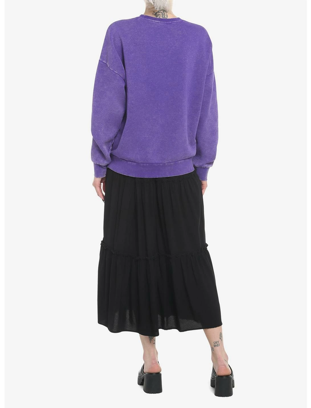 HUNIVERS Her Universe Marvel WandaVision Agatha All Along Mineral Wash Sweatshirt - Image 3